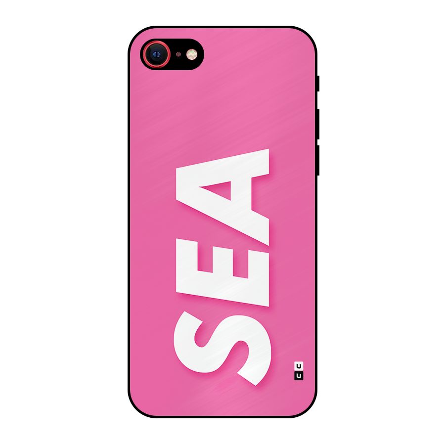 Bubble Sea Metal Back Case for iPhone SE 2020