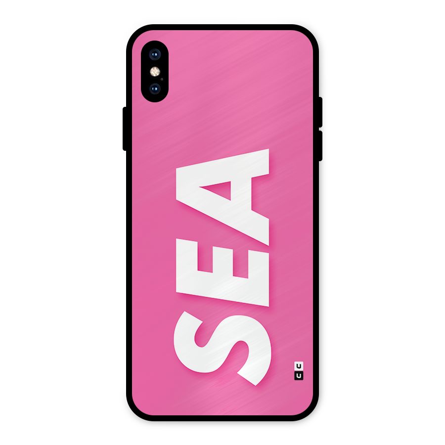 Bubble Sea Metal Back Case for iPhone XS Max