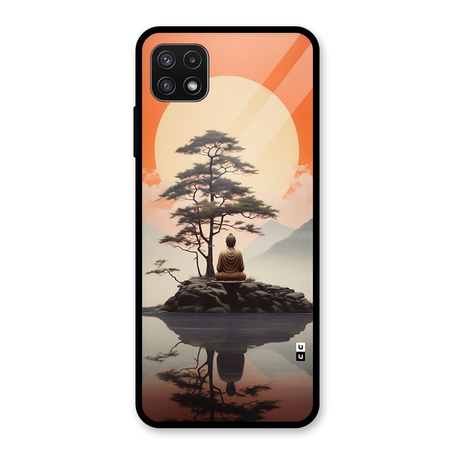 Buddha Nature Glass Back Case for Galaxy A22 5G