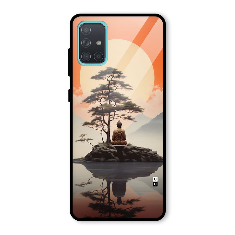 Buddha Nature Glass Back Case for Galaxy A71