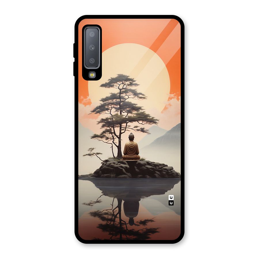 Buddha Nature Glass Back Case for Galaxy A7 (2018)