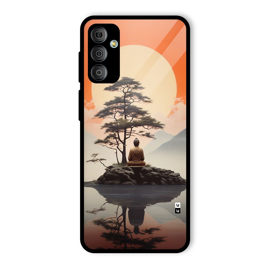 Buddha Nature Glass Back Case for Galaxy F23