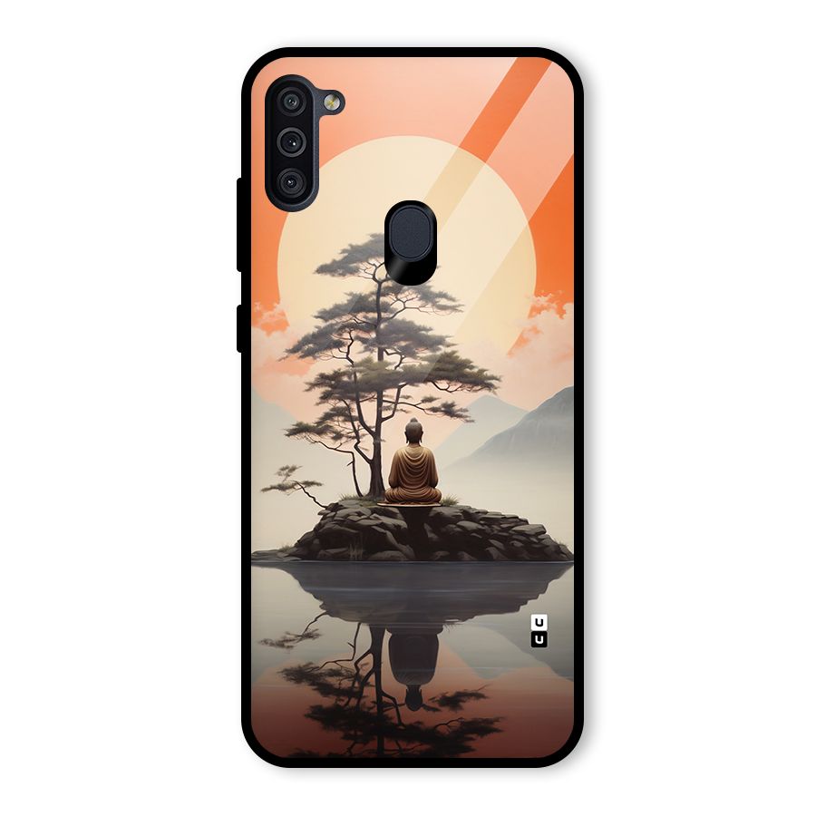 Buddha Nature Glass Back Case for Galaxy M11