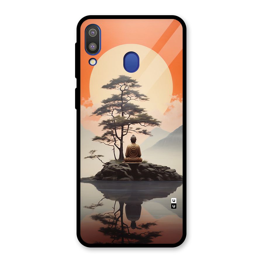 Buddha Nature Glass Back Case for Galaxy M20