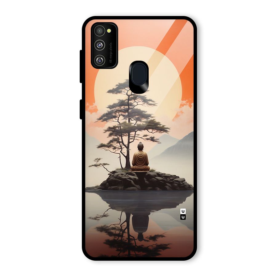 Buddha Nature Glass Back Case for Galaxy M30s