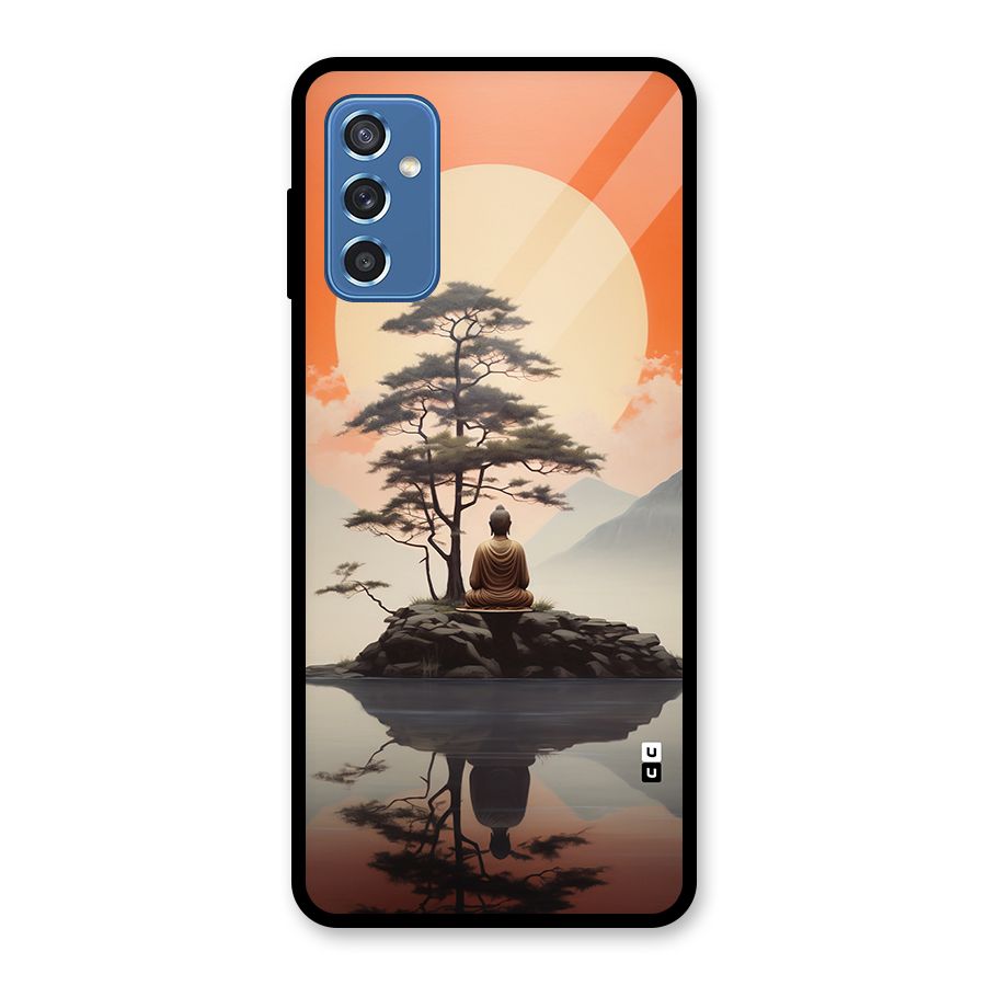 Buddha Nature Glass Back Case for Galaxy M52 5G