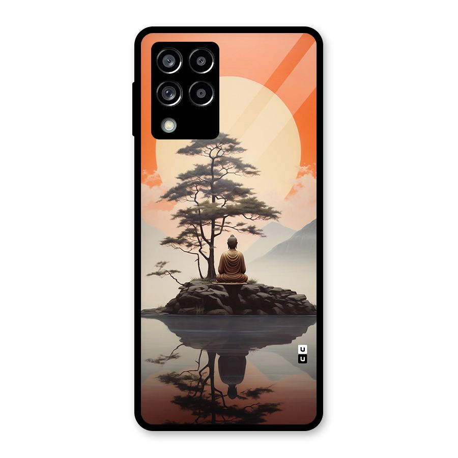 Buddha Nature Glass Back Case for Galaxy M53 5G