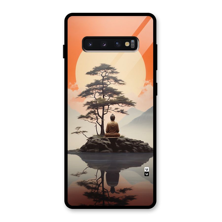 Buddha Nature Glass Back Case for Galaxy S10 Plus