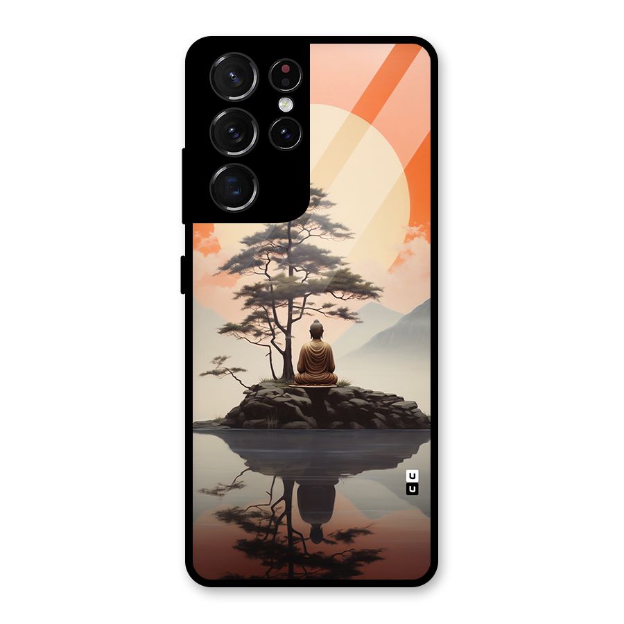 Buddha Nature Glass Back Case for Galaxy S21 Ultra 5G