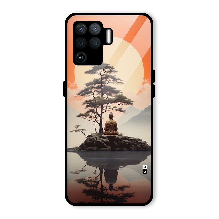 Buddha Nature Glass Back Case for Oppo F19 Pro