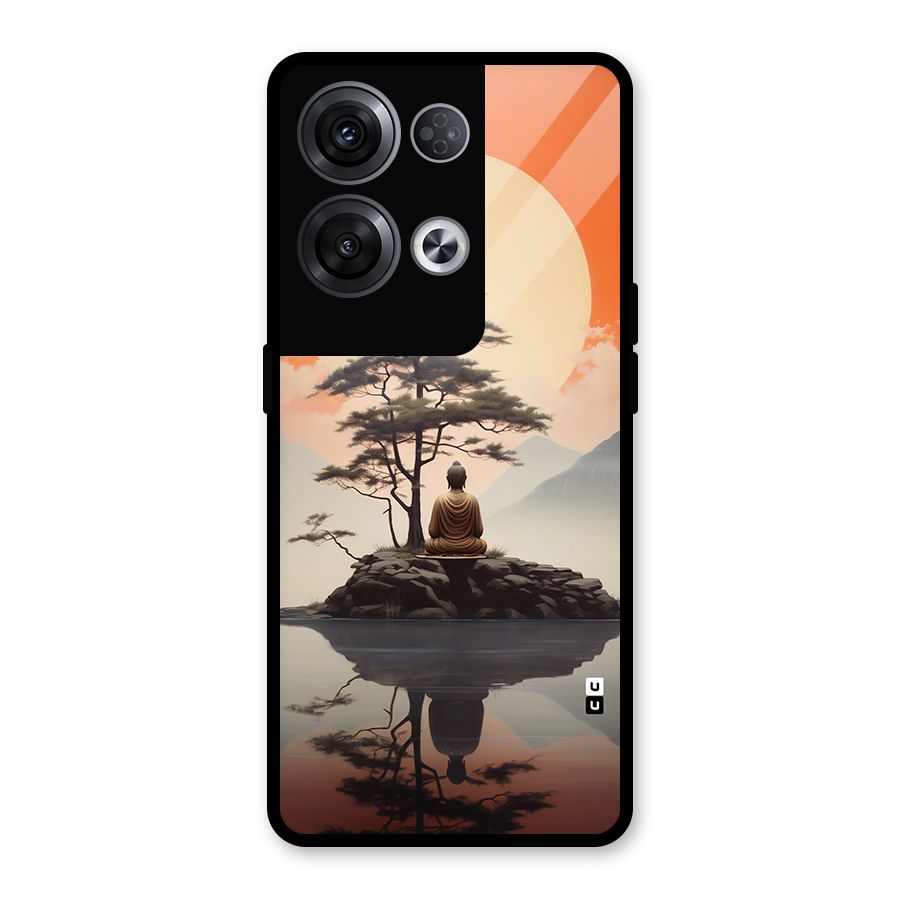 Buddha Nature Glass Back Case for Oppo Reno8 Pro 5G