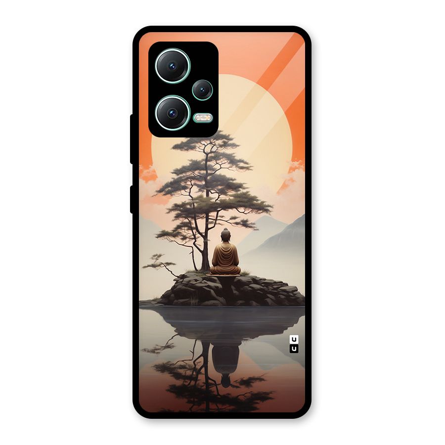 Buddha Nature Glass Back Case for Redmi Note 12 5G