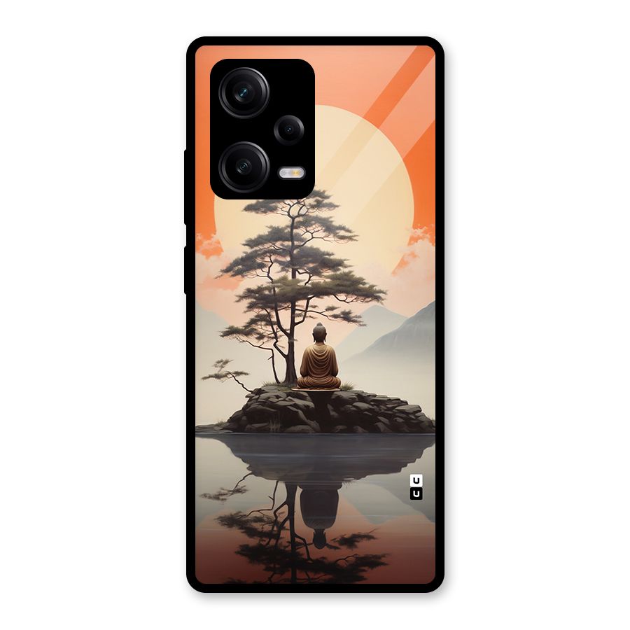 Buddha Nature Glass Back Case for Redmi Note 12 Pro