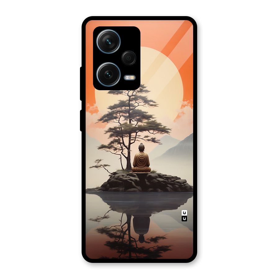Buddha Nature Glass Back Case for Redmi Note 12 Pro Plus 5G