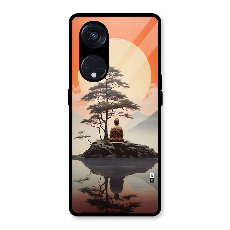 Buddha Nature Glass Back Case for Reno8 T 5G