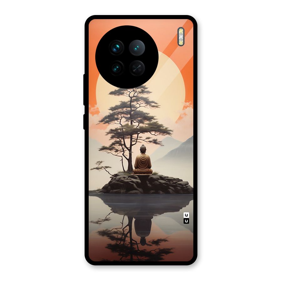 Buddha Nature Glass Back Case for Vivo X90
