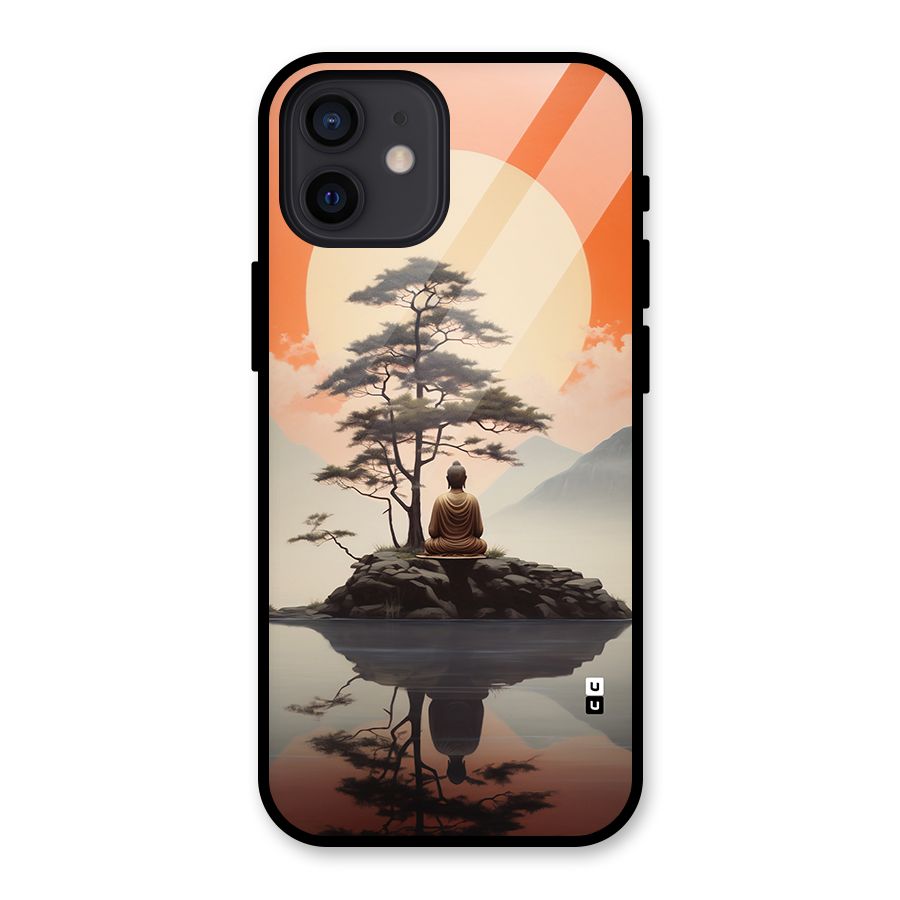 Buddha Nature Glass Back Case for iPhone 12
