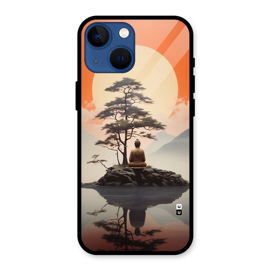 Buddha Nature Glass Back Case for iPhone 13 Mini