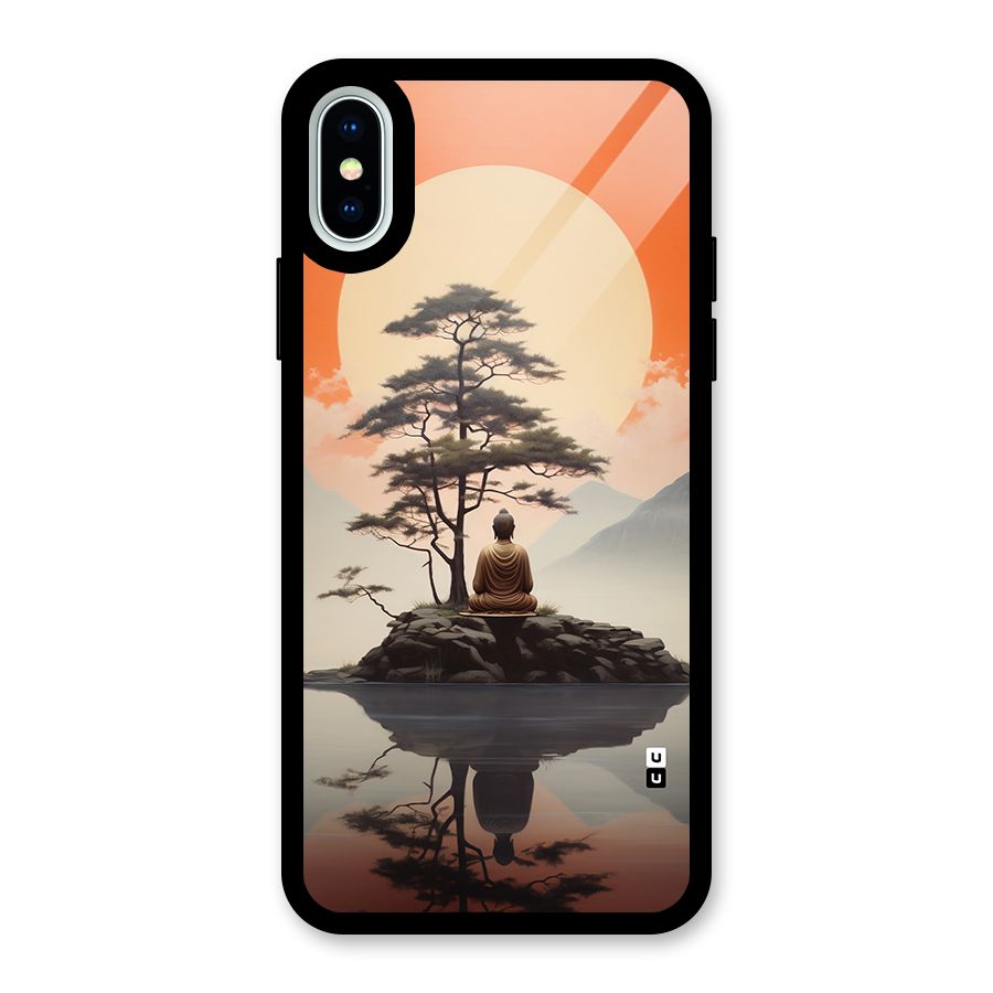 Buddha Nature Glass Back Case for iPhone XS