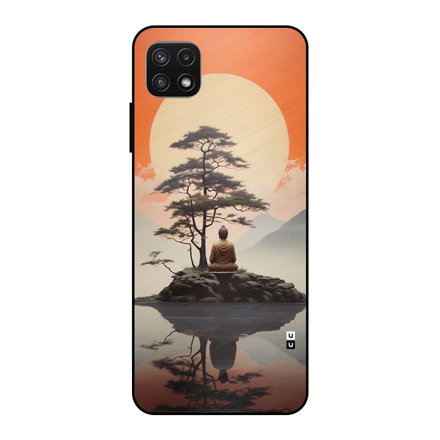Buddha Nature Metal Back Case for Galaxy A22 5G