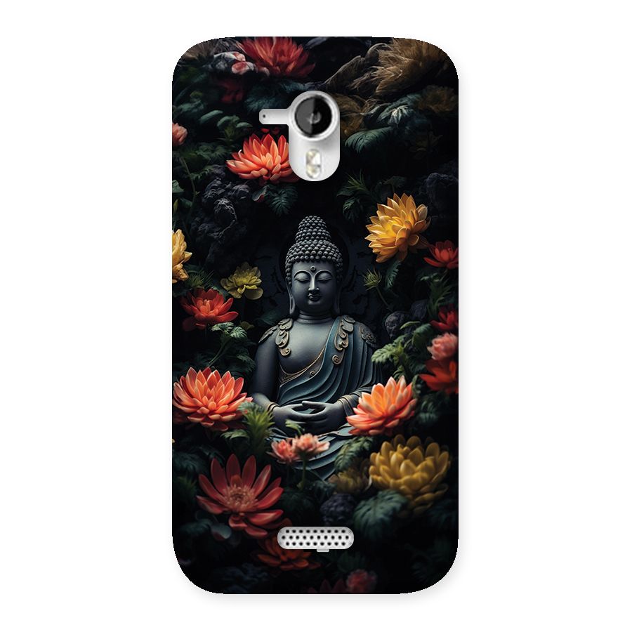 Buddha With Flower Back Case for Canvas HD A116