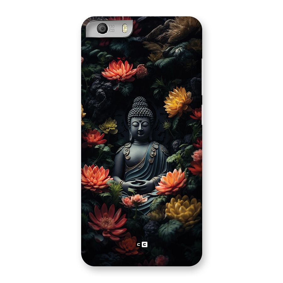 Buddha With Flower Back Case for Canvas Knight 2