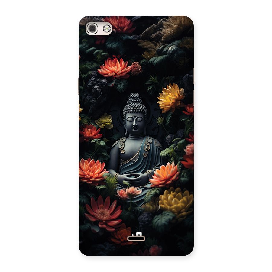 Buddha With Flower Back Case for Canvas Silver 5