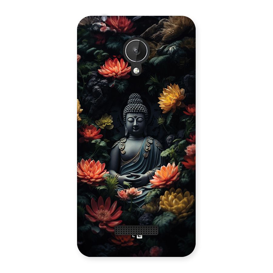 Buddha With Flower Back Case for Canvas Spark Q380