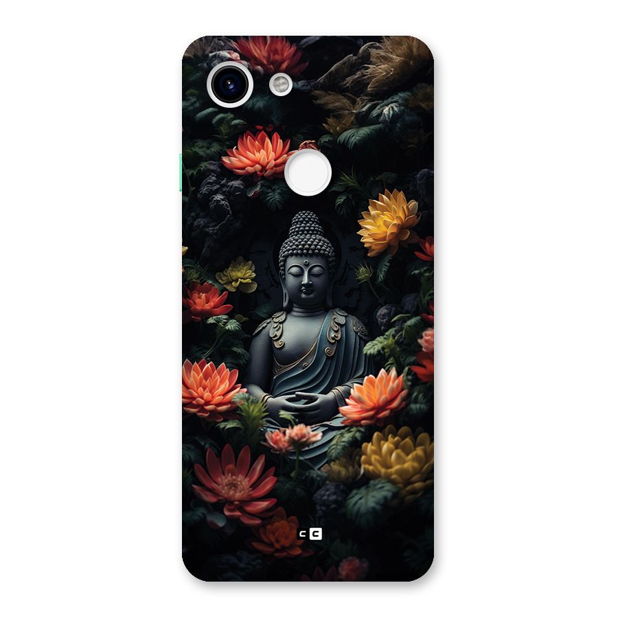 Buddha With Flower Back Case for Google Pixel 3