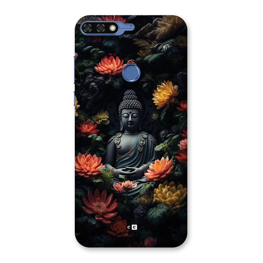 Buddha With Flower Back Case for Honor 7C