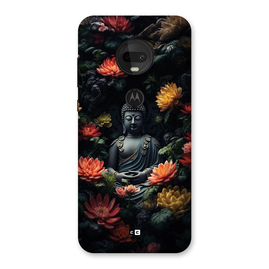 Buddha With Flower Back Case for Moto G7