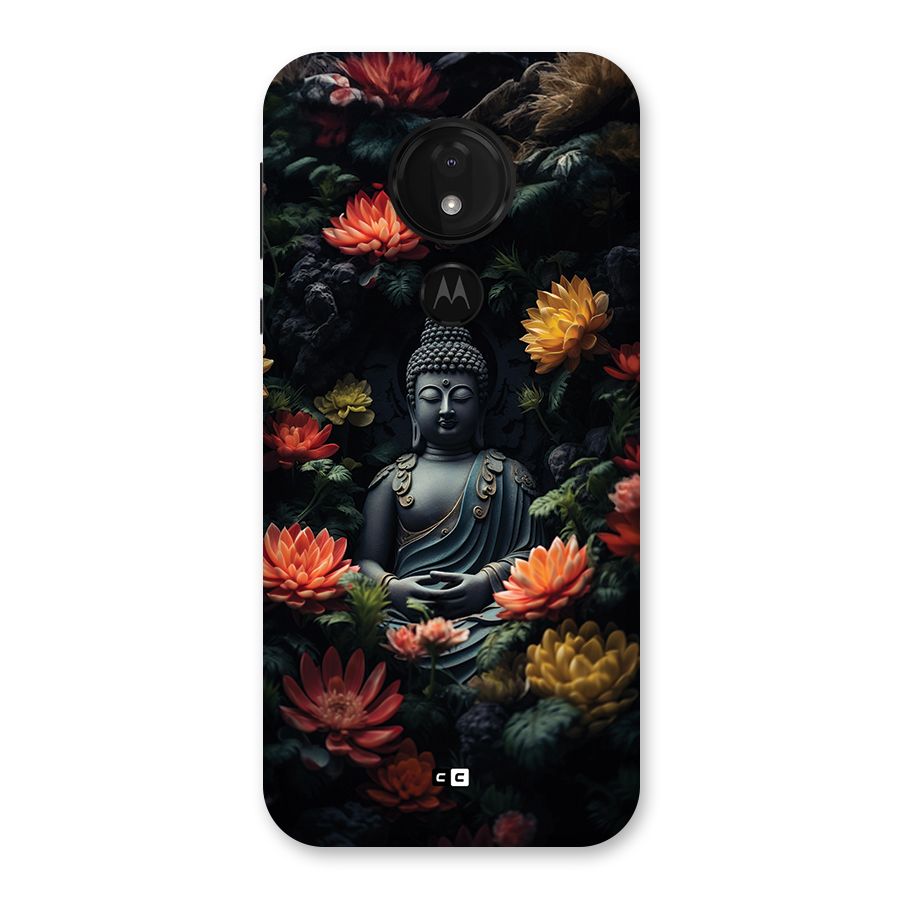 Buddha With Flower Back Case for Moto G7 Power