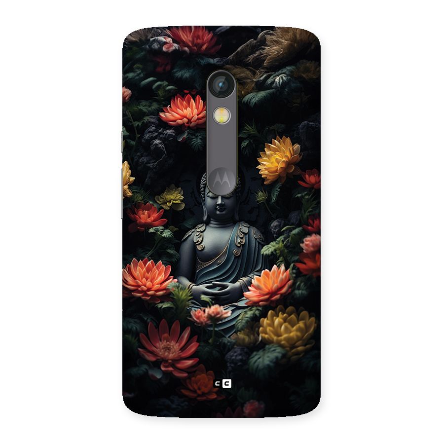 Buddha With Flower Back Case for Moto X Play