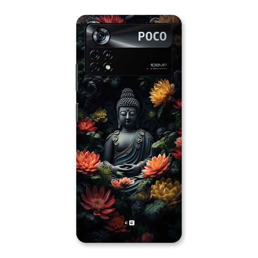 Buddha With Flower Back Case for Poco X4 Pro 5G