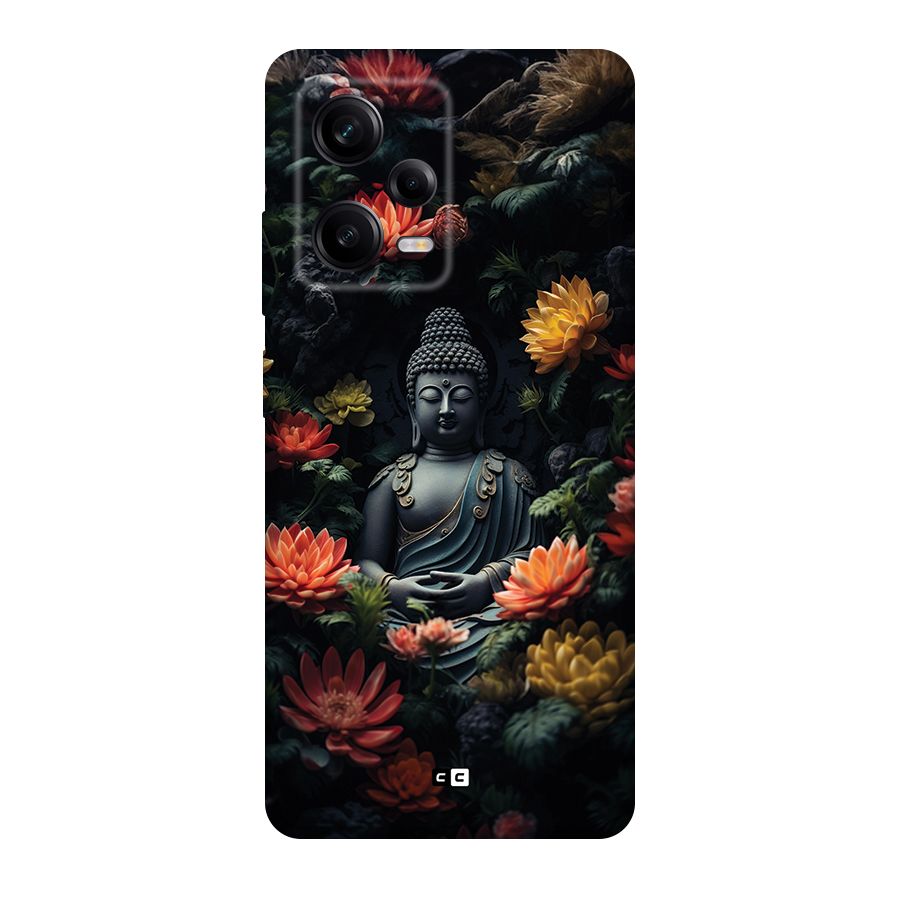 Buddha With Flower Back Case for Redmi Note 12 Pro