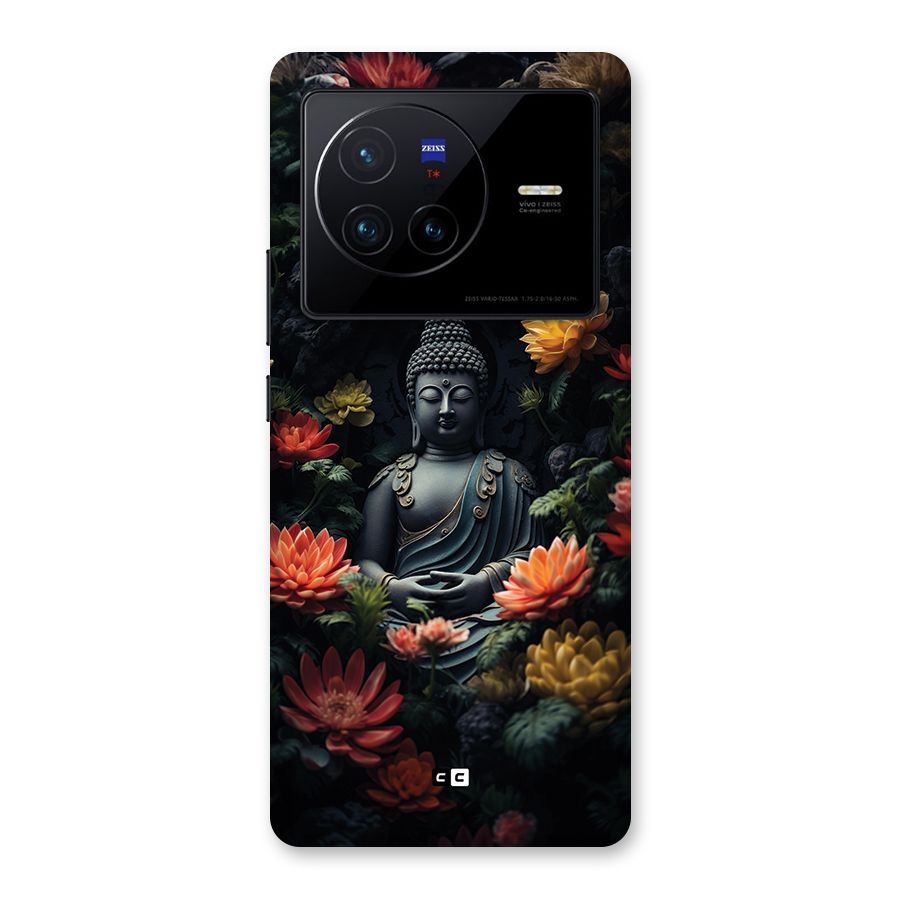 Buddha With Flower Back Case for Vivo X80
