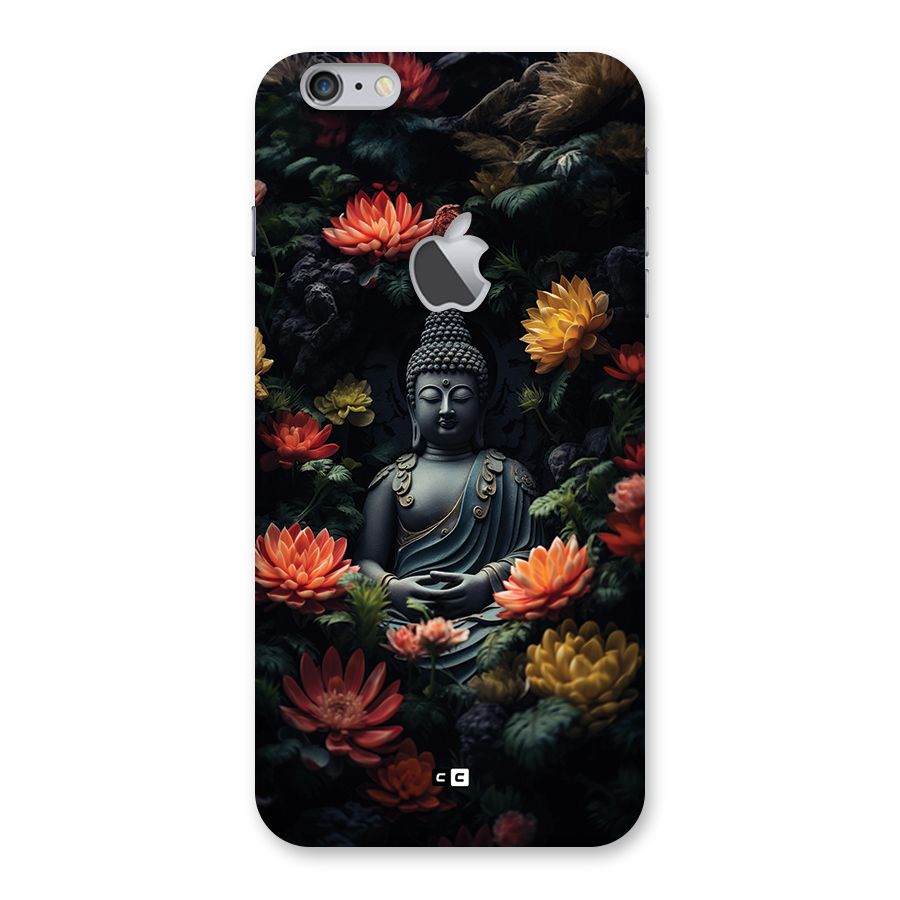 Buddha With Flower Back Case for iPhone 6 Plus 6S Plus Logo Cut