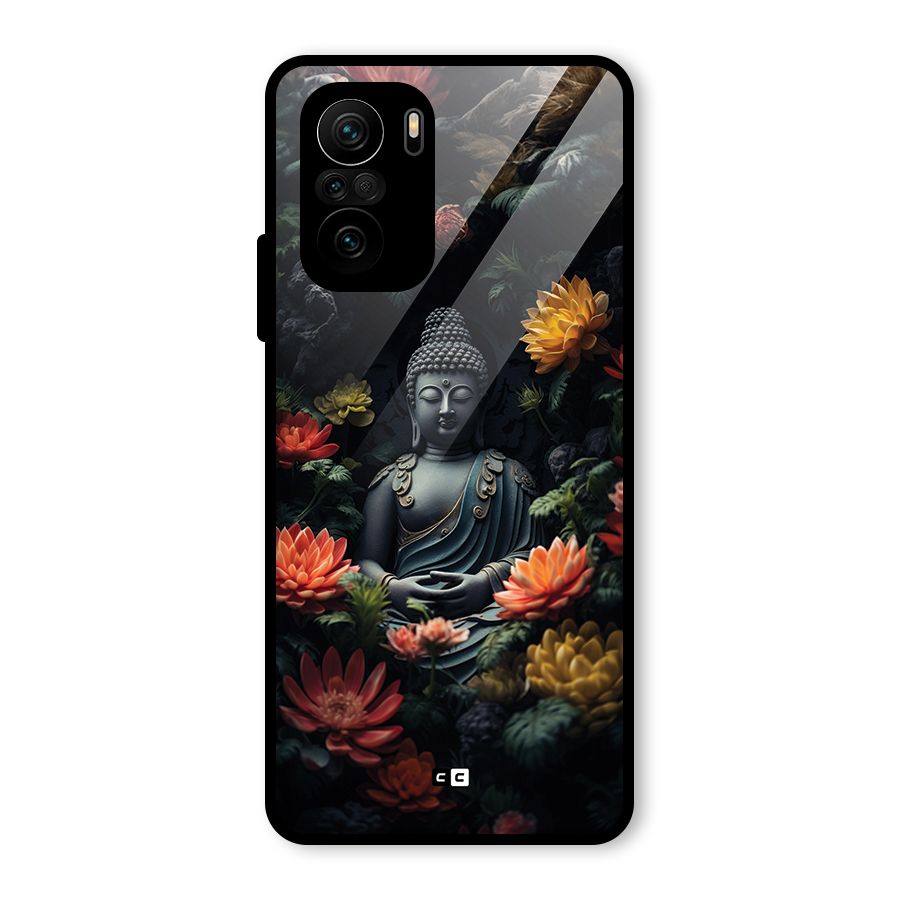 Buddha With Flower Glass Back Case for Mi 11x