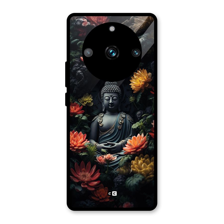 Buddha With Flower Glass Back Case for Realme 11 Pro Plus
