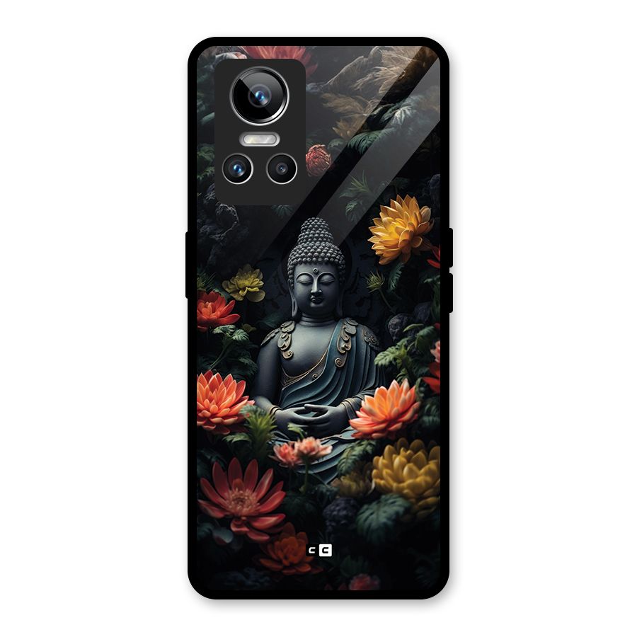 Buddha With Flower Glass Back Case for Realme GT Neo 3