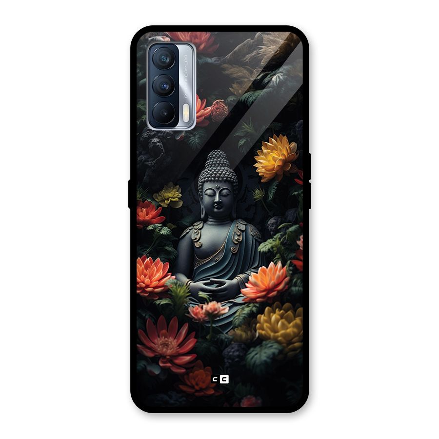 Buddha With Flower Glass Back Case for Realme X7