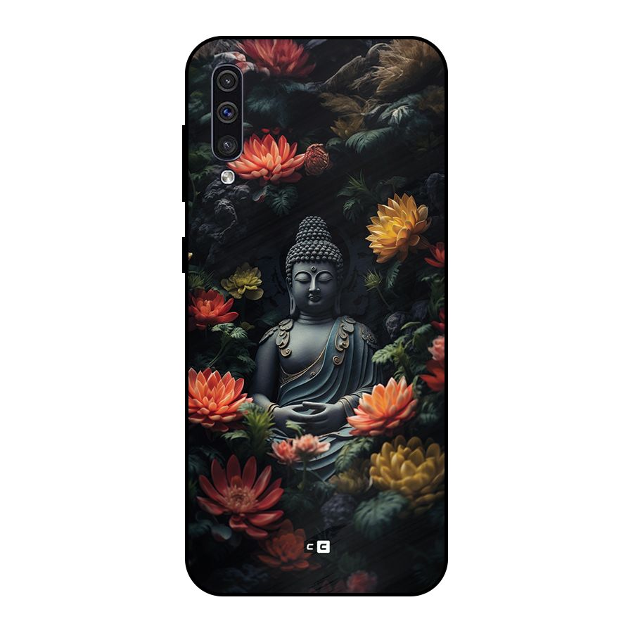 Buddha With Flower Metal Back Case for Galaxy A50s