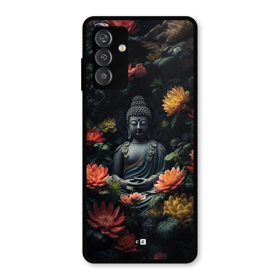 Buddha With Flower Metal Back Case for Galaxy F13