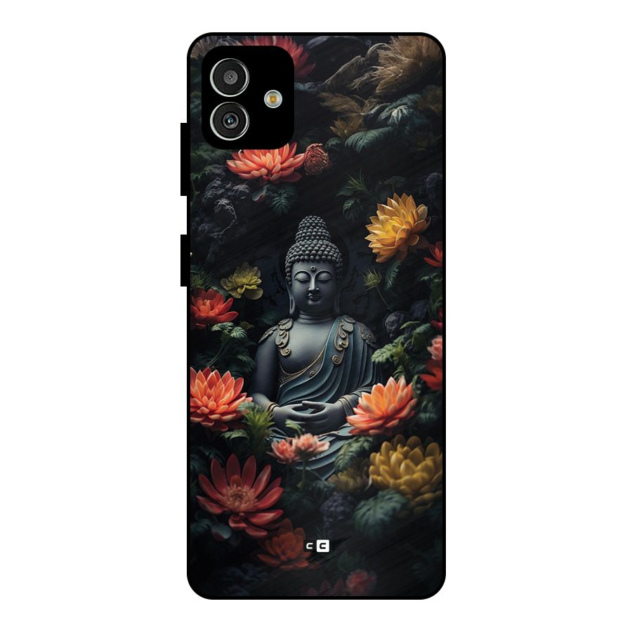 Buddha With Flower Metal Back Case for Galaxy M13 5G