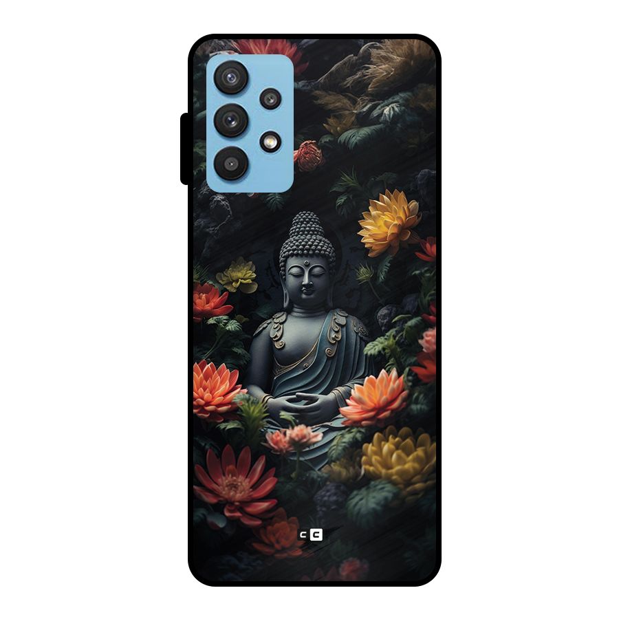 Buddha With Flower Metal Back Case for Galaxy M32 5G