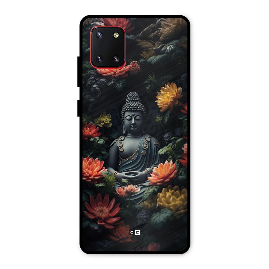 Buddha With Flower Metal Back Case for Galaxy Note 10 Lite