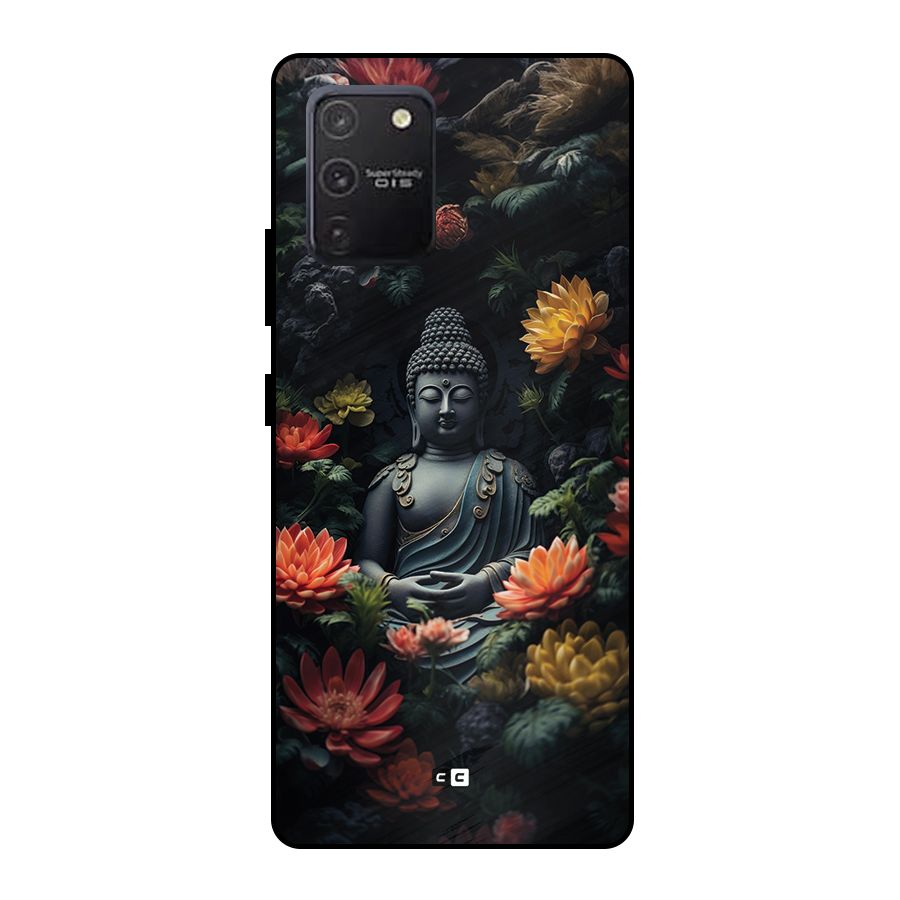 Buddha With Flower Metal Back Case for Galaxy S10 Lite