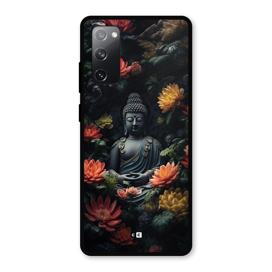 Buddha With Flower Metal Back Case for Galaxy S20 FE 5G