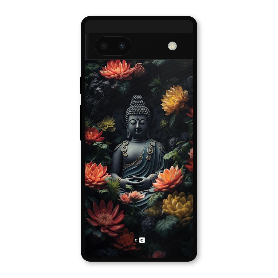 Buddha With Flower Metal Back Case for Google Pixel 6a