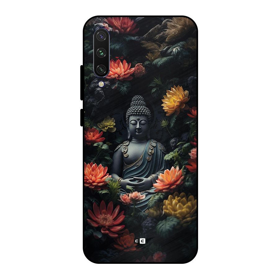 Buddha With Flower Metal Back Case for Mi A3